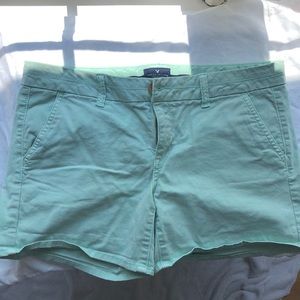 Mint green shorts